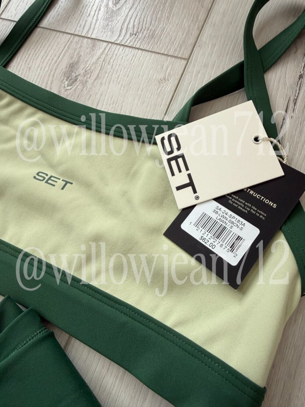 SET Active - S/M - Lawn from Club SET - Bra and Leggings set - Picture 5 of 9